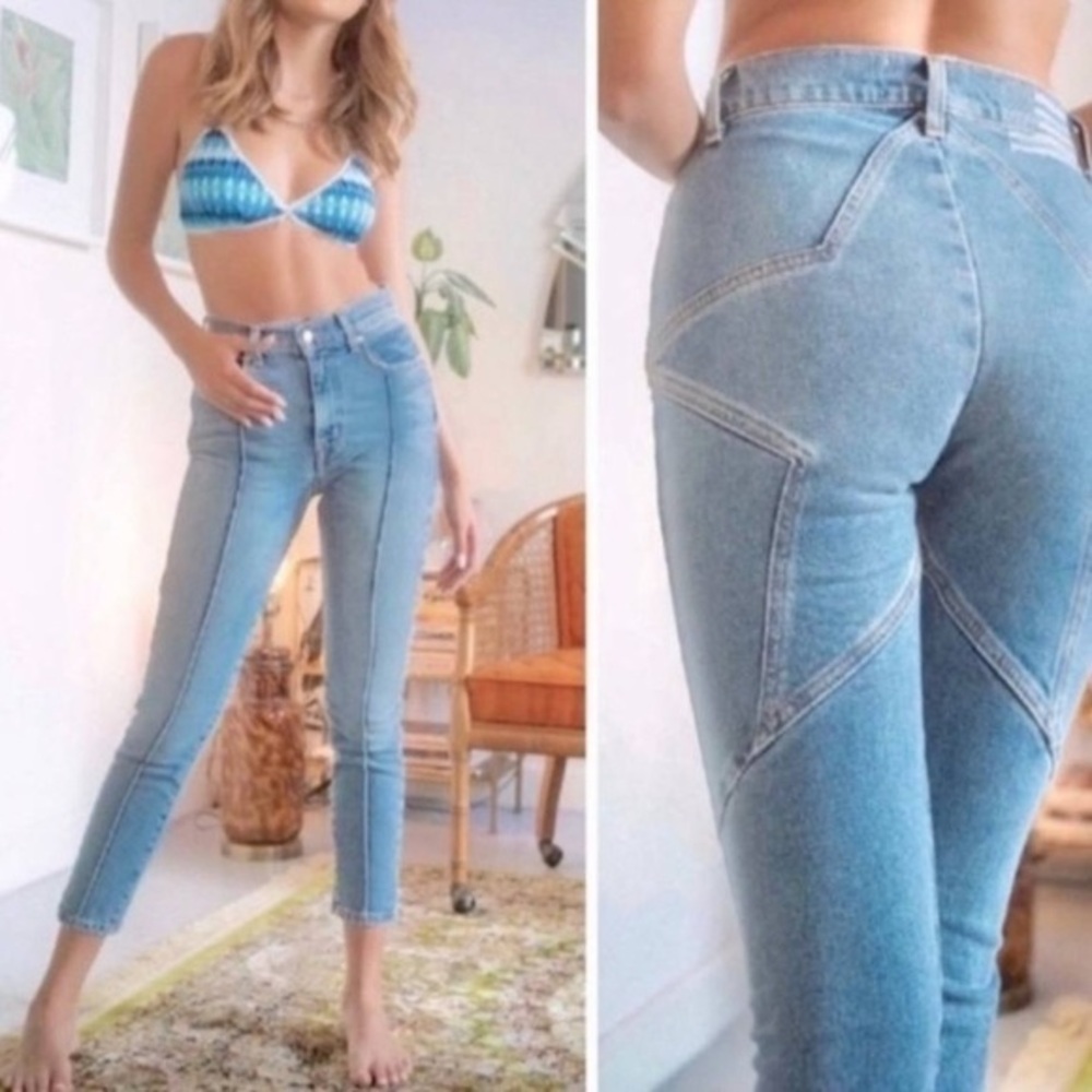 Revice women’s Venus Star High Waisted light wash blue Jeans 29